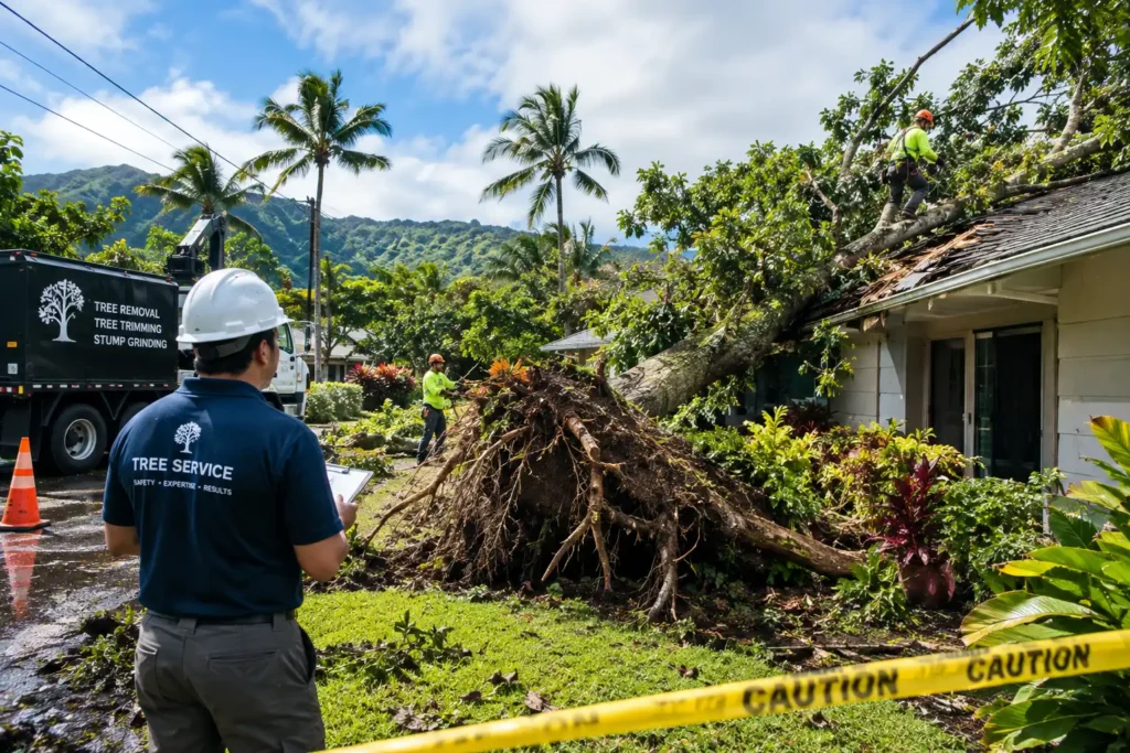 What to Do When a Tree Falls on Your Property in Honolulu